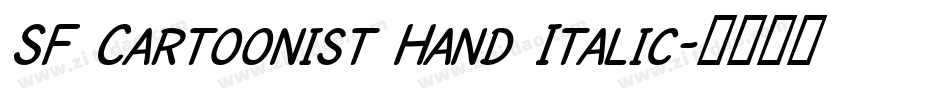 SF Cartoonist Hand Italic字体转换